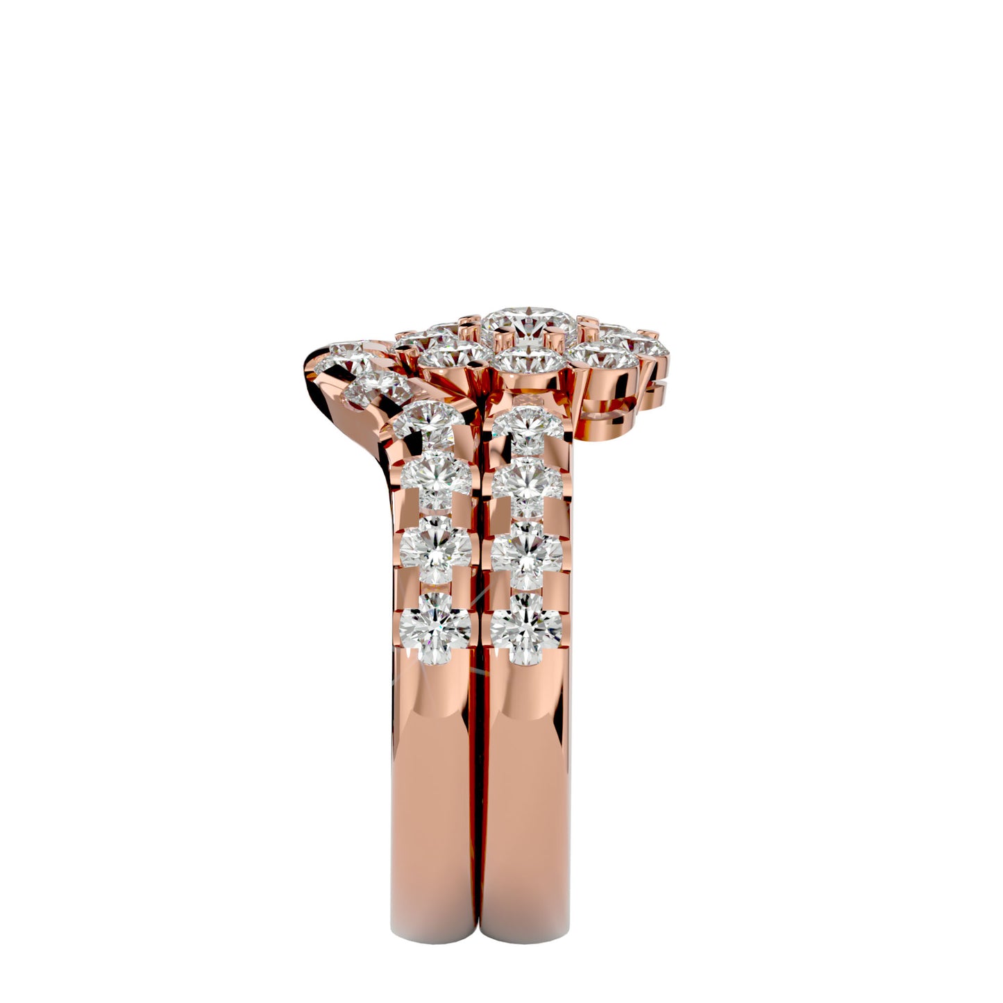 Iconique Premium Solitaire Band- 2.00 Ct Round Diamond Gold Ring