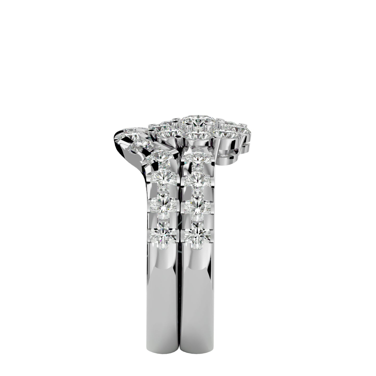Iconique Premium Solitaire Band- 2.00 Ct Round Diamond Gold Ring