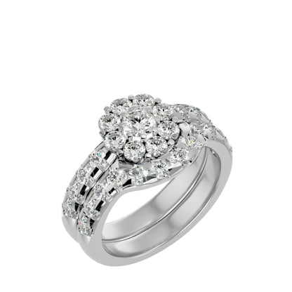 Iconique Premium Solitaire Band- 2.00 Ct Round Diamond Gold Ring