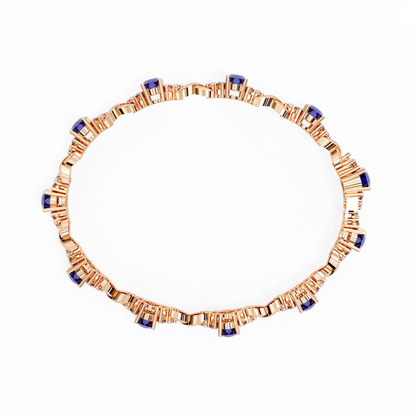 The Royal Embrace Sapphire and Diamond Bracelet - 5.26 Ct