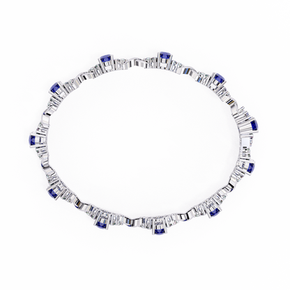 The Royal Embrace Sapphire and Diamond Bracelet - 5.26 Ct