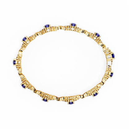 The Royal Embrace Sapphire and Diamond Bracelet - 5.26 Ct