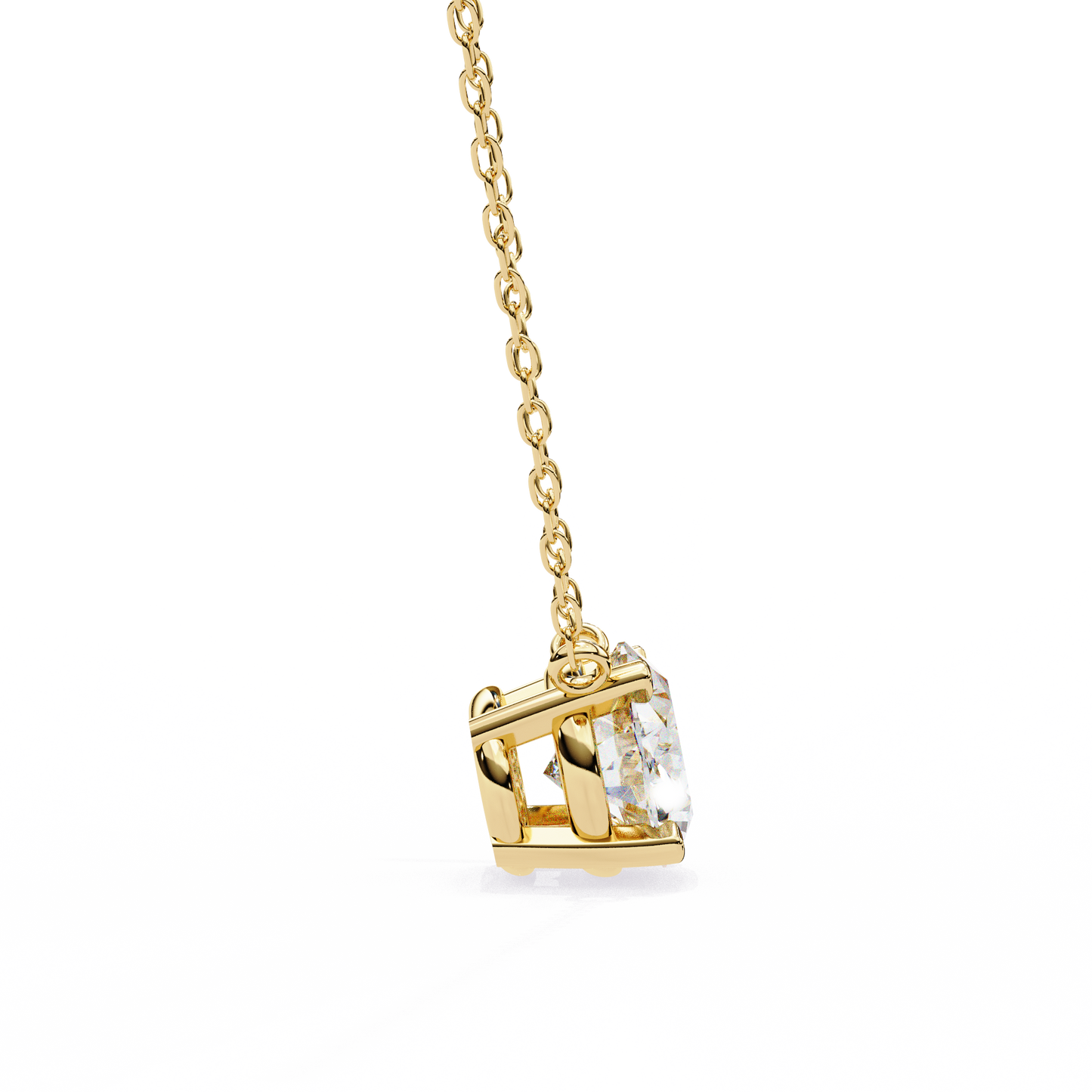 Timeless Radiance: 1.66ct East-West Oval Diamond Pendant