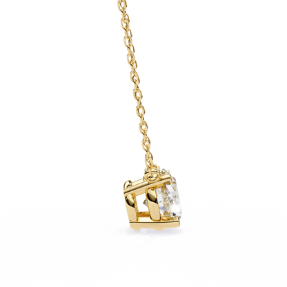Timeless Radiance: 1.66ct East-West Oval Diamond Pendant