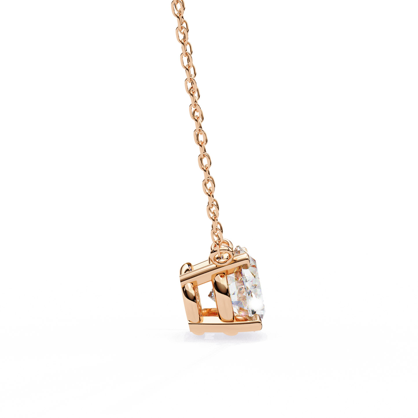 Timeless Radiance: 1.66ct East-West Oval Diamond Pendant