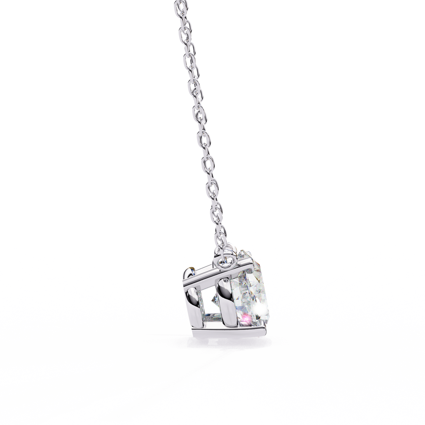 Timeless Radiance: 1.66ct East-West Oval Diamond Pendant