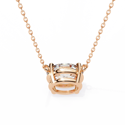 Timeless Radiance: 1.66ct East-West Oval Diamond Pendant