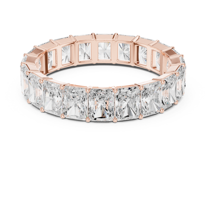 4.87ct Radiant-Cut Diamond Eternity Band in Yellow Gold