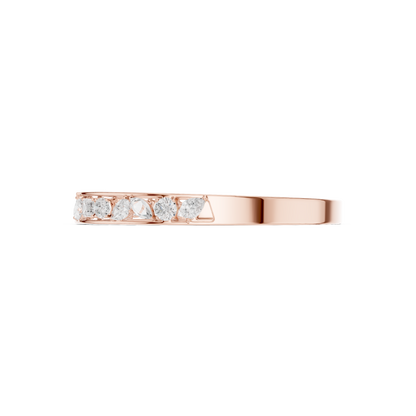 3.51CTW Mixed Diamond Open Cuff Bangle | Gold Geometric Bracelet