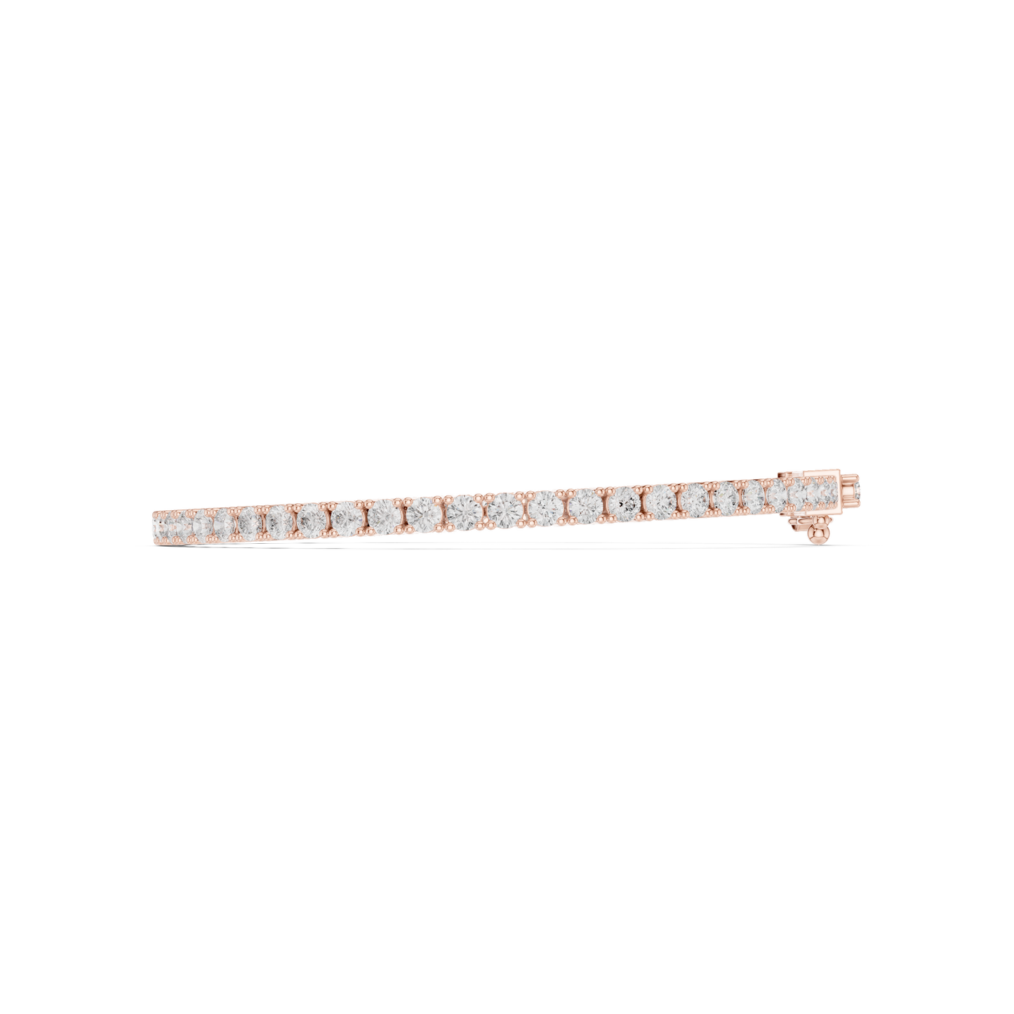 3.05CTW Classic Four-Prong Diamond Tennis Bracelet - Yellow Gold