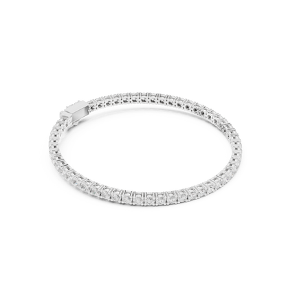 3.05CTW Classic Four-Prong Diamond Tennis Bracelet - Yellow Gold