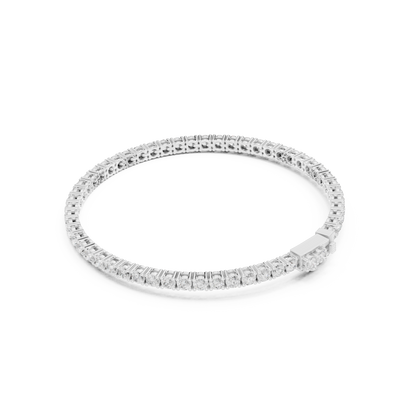 3.05CTW Classic Four-Prong Diamond Tennis Bracelet - Yellow Gold