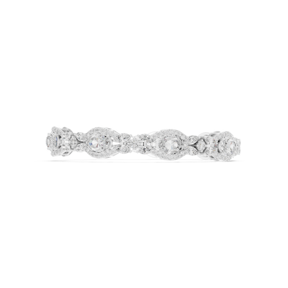 10.78CTW Oval & Marquise Diamond Halo Link Bracelet - Yellow Gold