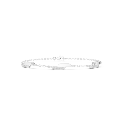 0.15CTW Diamond Station Bracelet in Yellow Gold – Minimalist Jewelry
