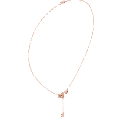 0.53ctw Solid Gold Baguette Diamond Y-Pendent Geometric Lariat Drop Chain