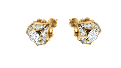 Pure Radiance Solitaire Diamond Stus Earrings - 0.51 Ct