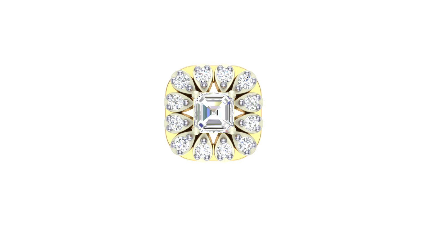 The Classice Princess Stud Earrings - 0.35 Ct Diamonds In Gold
