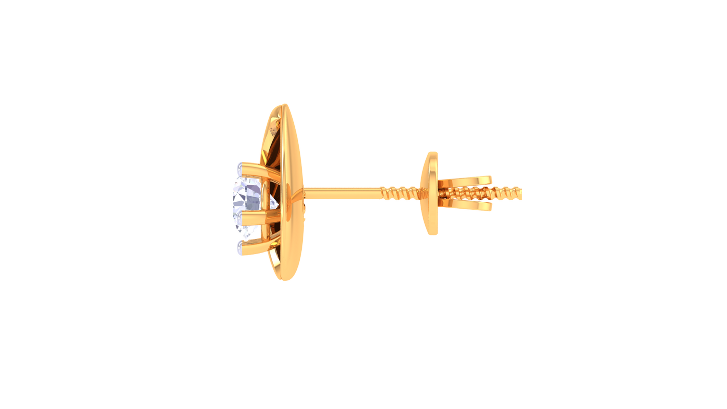 Raindrop Radiance Diamond Stud Earrings - 0.46 Ct