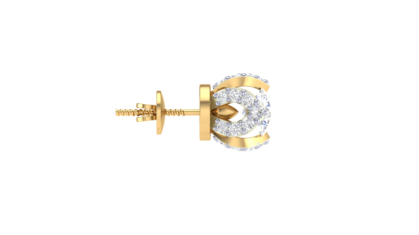 Timeless Solitaire Diamod Stud Earrings - 0.47 Ct