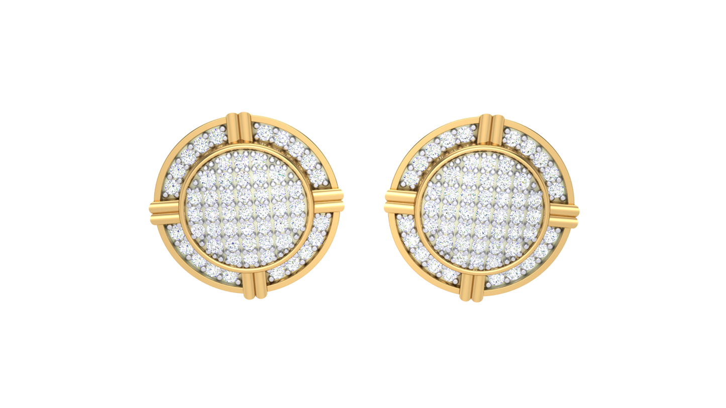 Flora Micro Studs Earrings - 0.17 Ct Round Diamonds