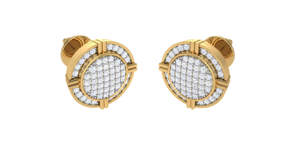 Flora Micro Studs Earrings - 0.17 Ct Round Diamonds