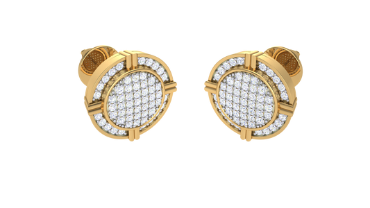Flora Micro Studs Earrings - 0.17 Ct Round Diamonds