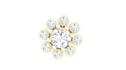 Eternal Spark Solitaire Diamond Stud Earrings - 0.42 Ct