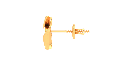 Ripple Sparkle Diamond Stud Earrings -0.39 Ct