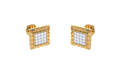 Classic Square Diamond Stud earrings - 0.05 Ct