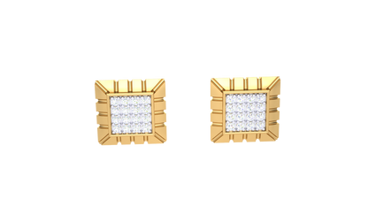 Classic Square Diamond Stud earrings - 0.05 Ct