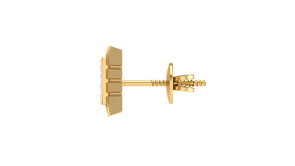 Classic Square Diamond Stud earrings - 0.05 Ct