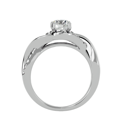 Lumiere Starlight Solitaire Ring In White Gold   –  1.29 Ct Round Diamonds