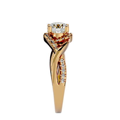 Lumiere Starlight Solitaire Ring In White Gold   –  1.29 Ct Round Diamonds