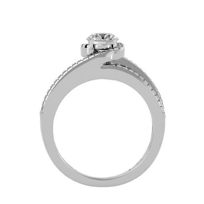 Iconique Blush Circle Diamond Ring In God - 1.36 Ct