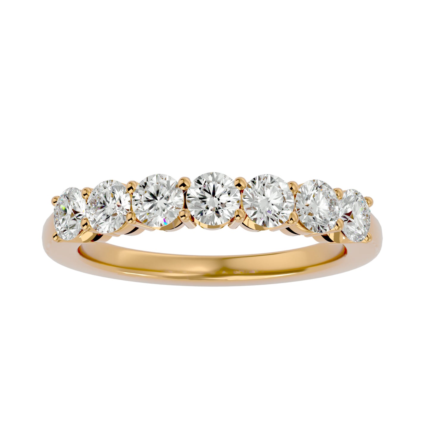 Lumière Eternity Band-1.13 Ct Round Diamond Gold Ring