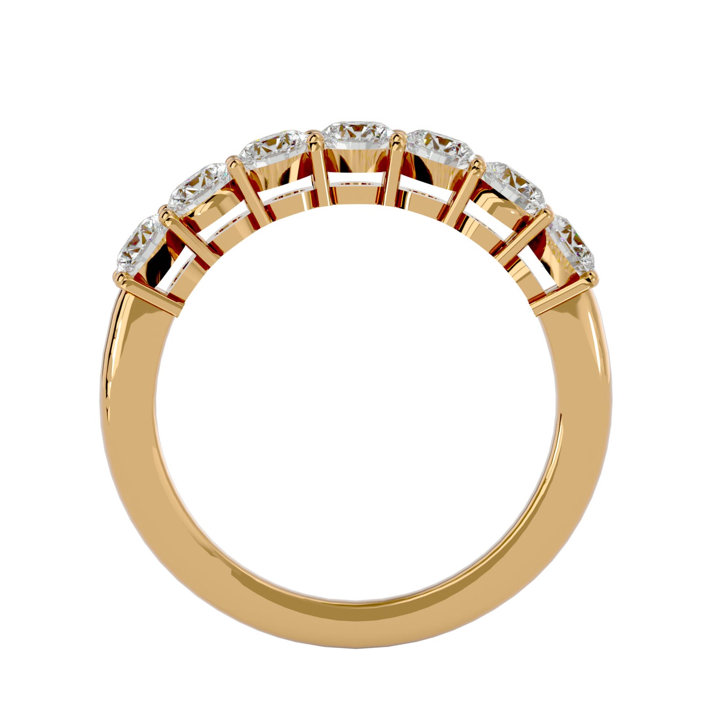 Lumière Eternity Band-1.13 Ct Round Diamond Gold Ring