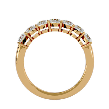 Lumière Eternity Band-1.13 Ct Round Diamond Gold Ring