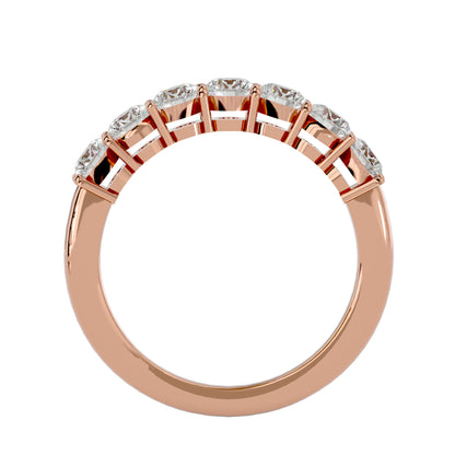 Lumière Eternity Band-1.13 Ct Round Diamond Gold Ring