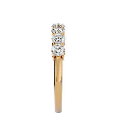Lumière Eternity Band-1.13 Ct Round Diamond Gold Ring