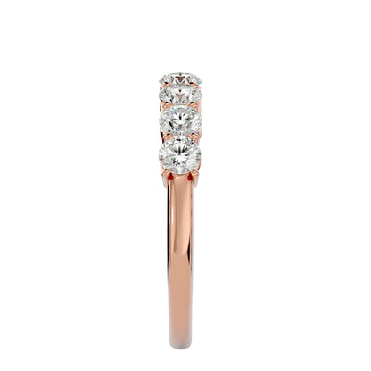 Lumière Eternity Band-1.13 Ct Round Diamond Gold Ring