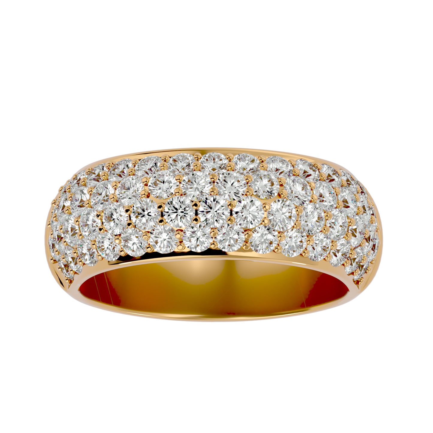 Lumière Beautiful Eternity Band-1.87 ct Round Diamond Gold Ring