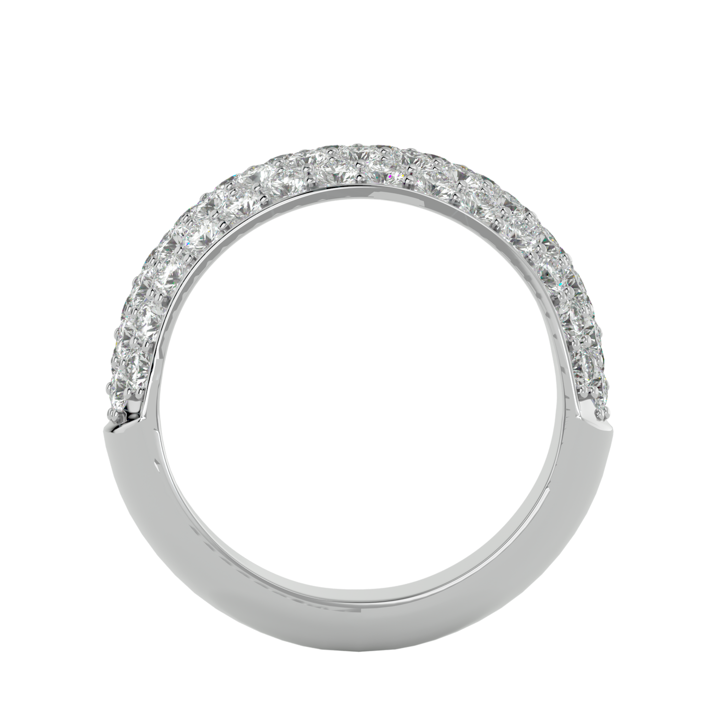 Lumière Beautiful Eternity Band-1.87 ct Round Diamond Gold Ring