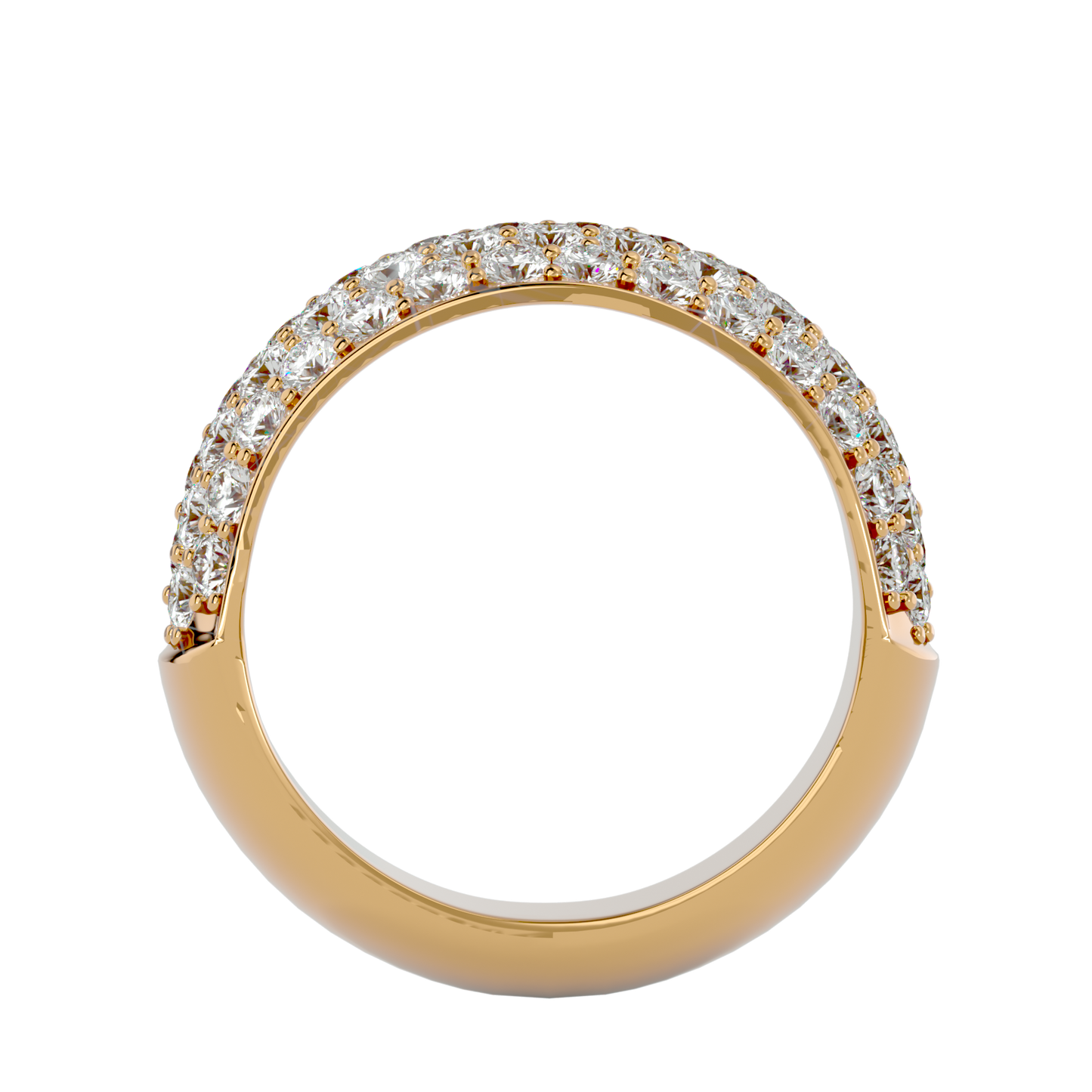 Lumière Beautiful Eternity Band-1.87 ct Round Diamond Gold Ring