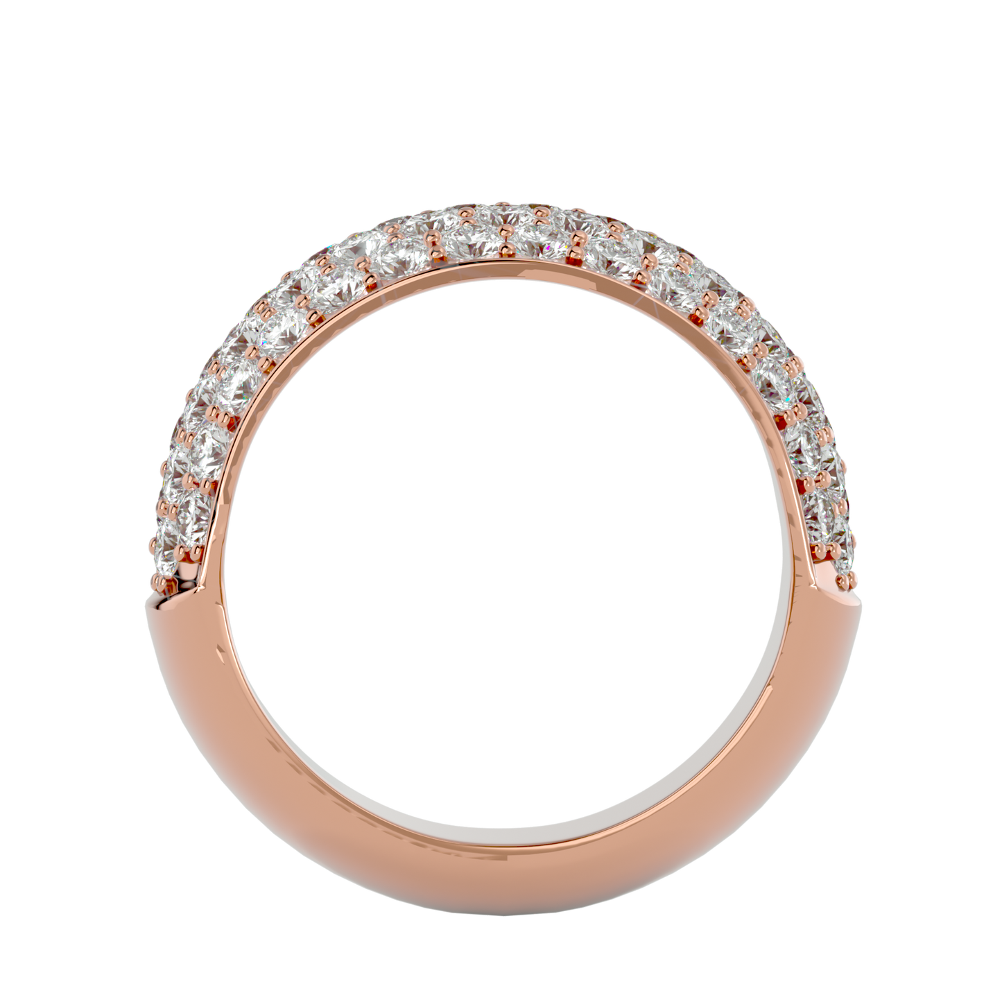 Lumière Beautiful Eternity Band-1.87 ct Round Diamond Gold Ring