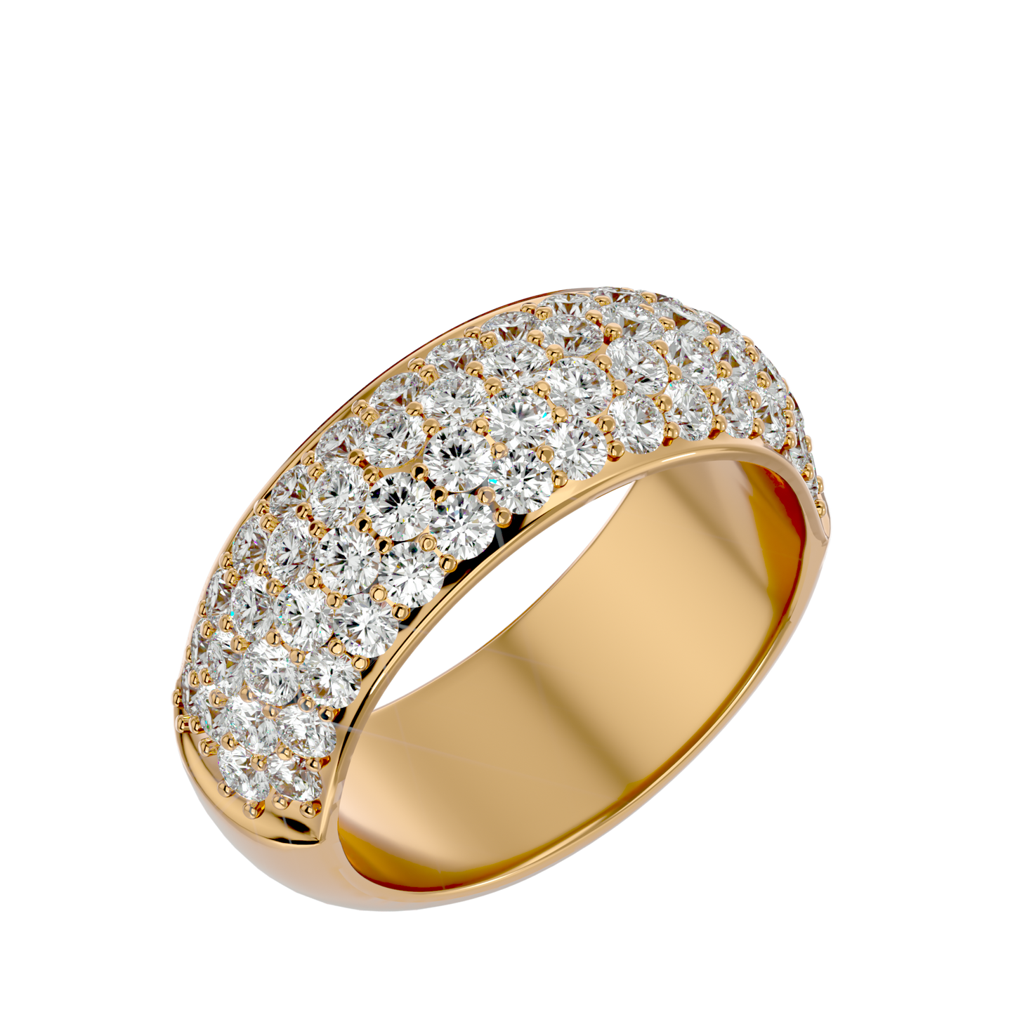 Lumière Beautiful Eternity Band-1.87 ct Round Diamond Gold Ring