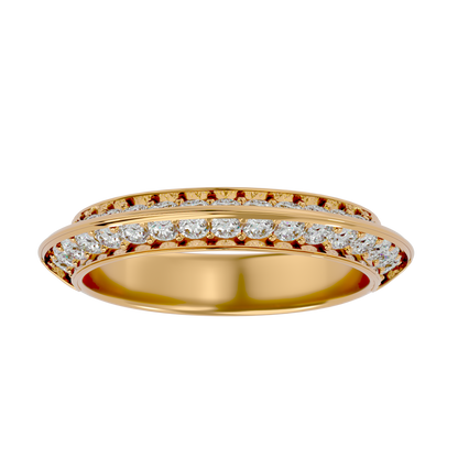 Lumière  Eternity Band – 1.02ct Round Diamond Gold Ring