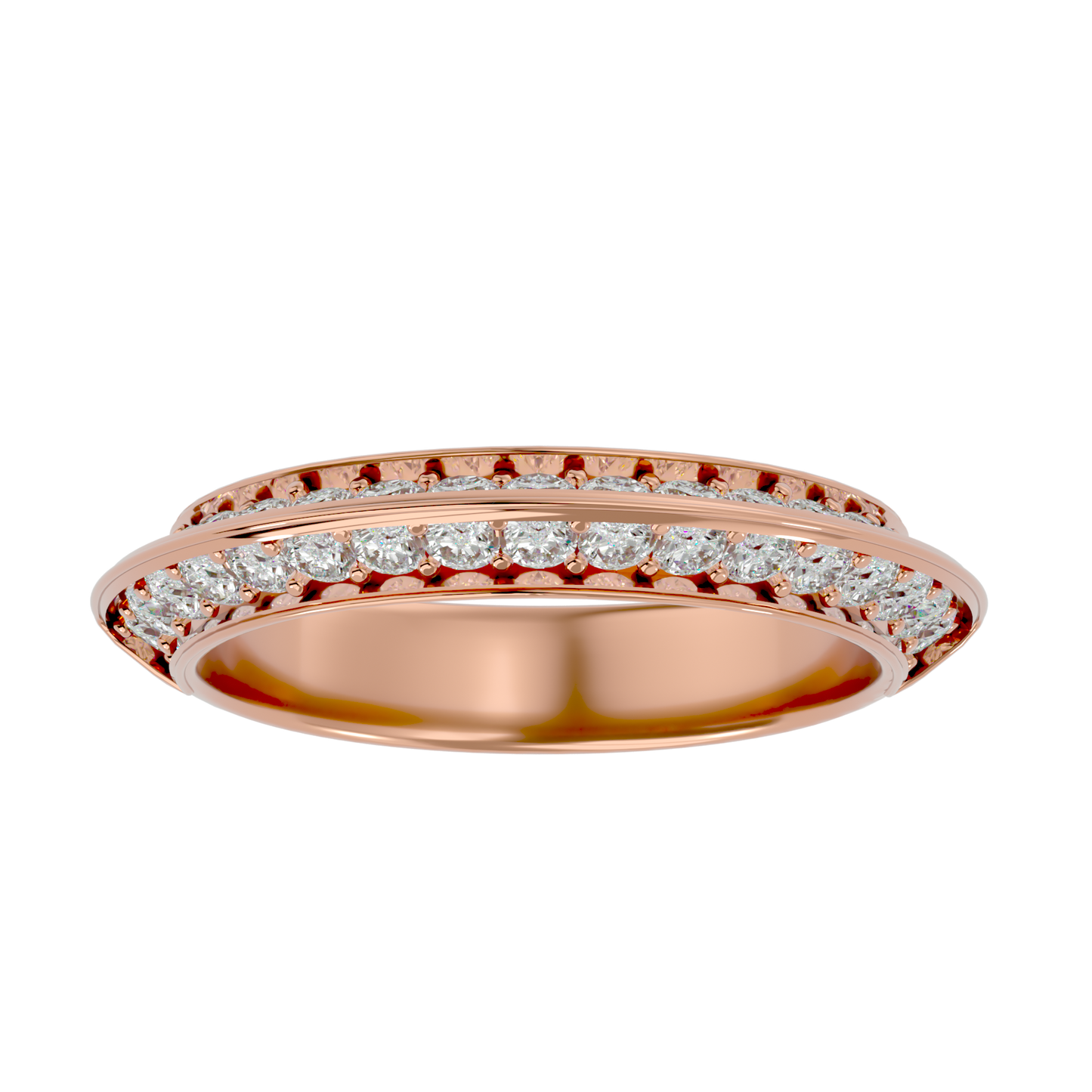 Lumière  Eternity Band – 1.02ct Round Diamond Gold Ring