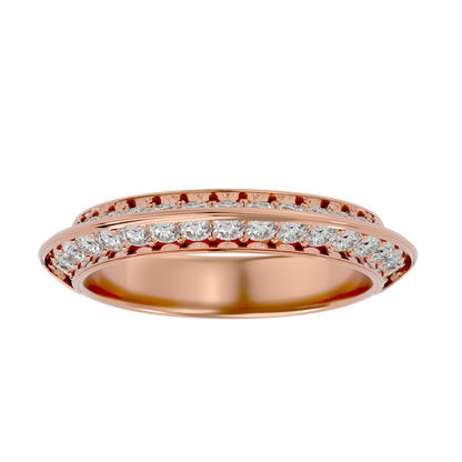 Lumière  Eternity Band – 1.02ct Round Diamond Gold Ring