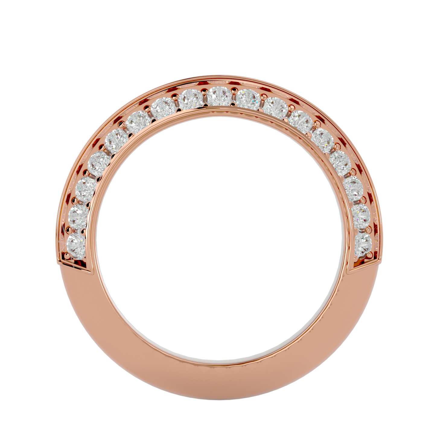 Lumière  Eternity Band – 1.02ct Round Diamond Gold Ring