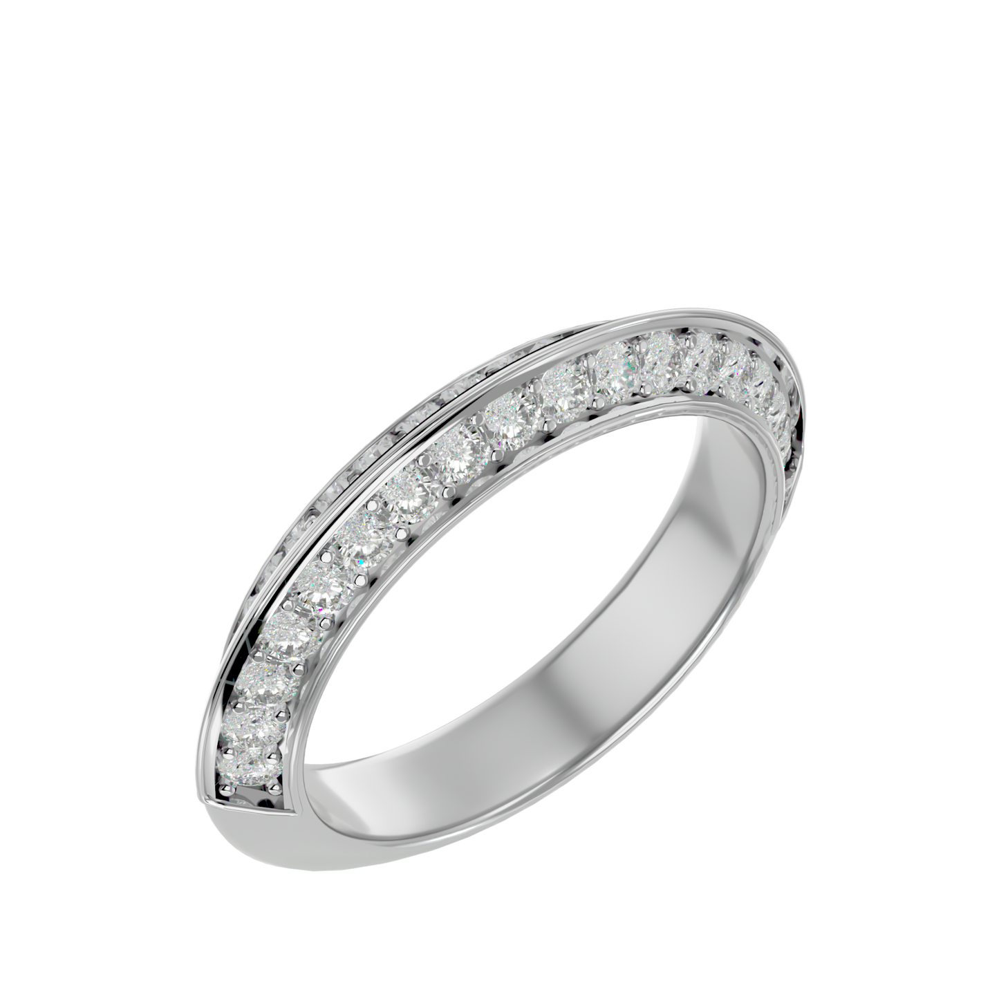 Lumière  Eternity Band – 1.02ct Round Diamond Gold Ring